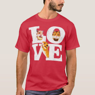 Camiseta Engraçado, Adoro Hamsters Dotados de Hamster Bonit