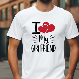 Camiseta Engraçado, adoro os meus Namorada