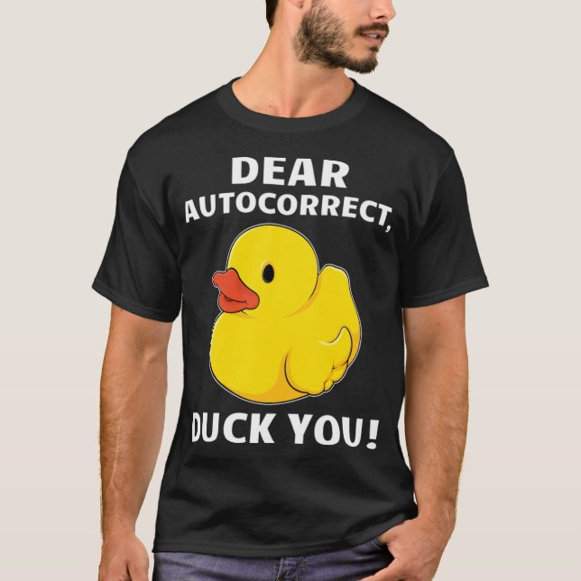 Camiseta Engraçado Adulto Humor Duck Você Caros Cães Labora (Frente)
