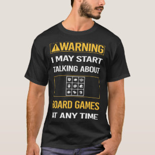 Camiseta Engraçado Advertência Jogos do Conselho