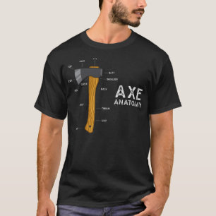 Camiseta Engraçado Ae Humor Hatchet Woodworking Um cruzamen