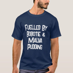 Camiseta Engraçado África do Sul Alimentado por Bobotie Men