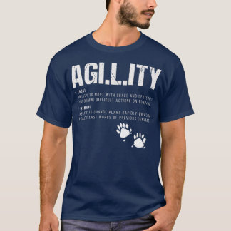 Camiseta Engraçado Agilidade Definição Cães Treinando Cães