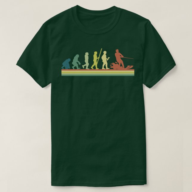 Camiseta Engraçado Água Esquece Evolução Humana (Frente do Design)