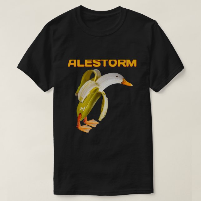 Camiseta Engraçado Alestorm Banana Duck Shirts Hoodies (Frente do Design)