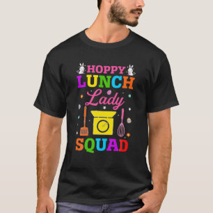 Camiseta Engraçado Almoço de Hoppy, Lady Squad Café Feliz