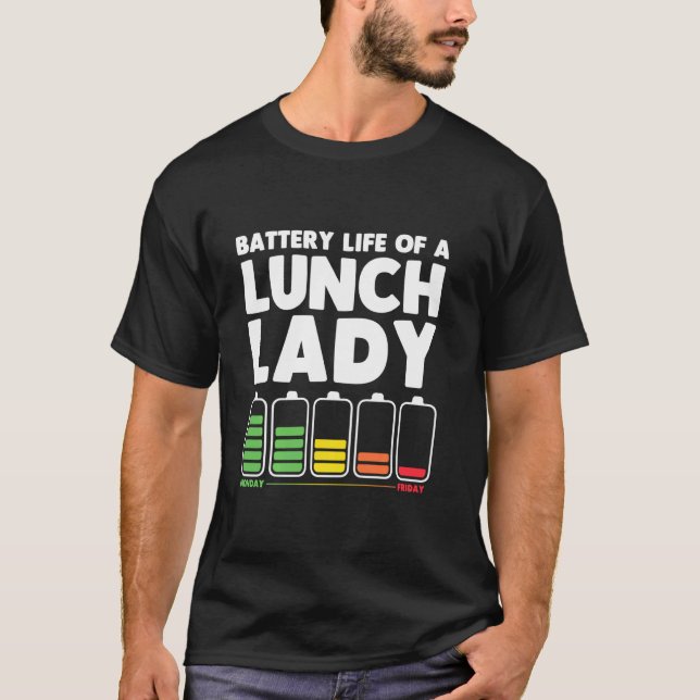 Camiseta Engraçado Almoço Senhora Para Homens, Cafeteria Al (Frente)