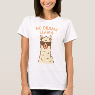Camiseta Engraçado Alpaca Cartoon Design Cute Animal Gift