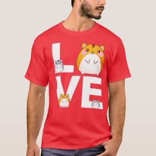 Camiseta Engraçado Ama Hamsters Brinquedos Animais Amantes 