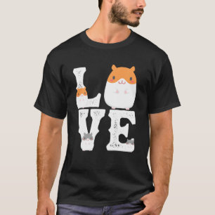 Camiseta Engraçado Ama Hamsters Brinquedos Animais Amantes 