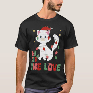 Camiseta Engraçado amante de gato de natal design