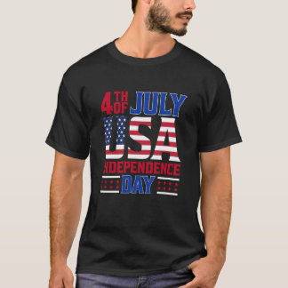 Camiseta Engraçado amante do Dia da Independência Americana