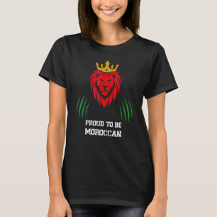 Camiseta Engraçado amante do futebol, fãs do Lion marroquin