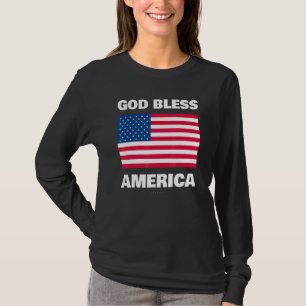 Camiseta Engraçado América Deus abençoe Americana Patriótic