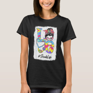 Camiseta Engraçado Amor Esfrega A Vida Mensageira Dia da Pá