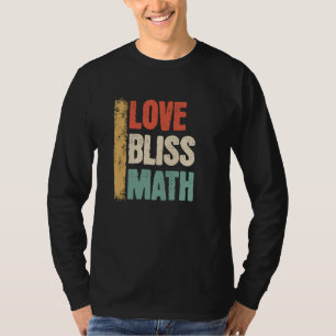 Camiseta Engraçado Amor Feliz Professor de Matemática Legal
