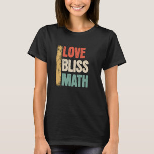 Camiseta Engraçado Amor Feliz Professor de Matemática Legal
