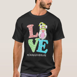 Camiseta Engraçado Amor Gnomo Cuidador da Vida Leopardo Fel