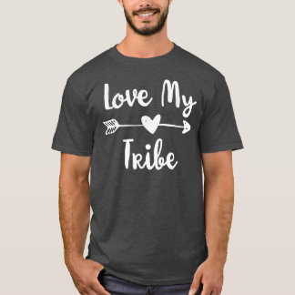 Camiseta Engraçado Amor Minha Tribo