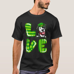 Camiseta Engraçado Amor Shamrock Feliz Dia de São Patrício