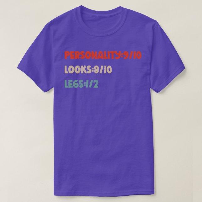 Camiseta Engraçado Amputee Amputation (Frente do Design)