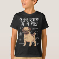 Engraçado Anatomia Pug Dog Pug Lover