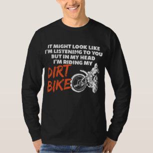 Camiseta Engraçado Andando Minha Bicicleta De Sujeira