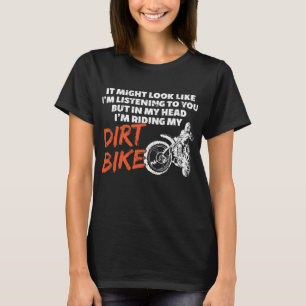 Camiseta Engraçado Andando Minha Bicicleta De Sujeira