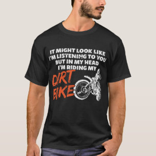 Camiseta Engraçado Andando Minha Bicicleta De Sujeira