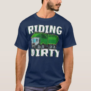 Camiseta Engraçado Andar Sujo - Caminhão do Lixo