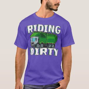 Camiseta Engraçado Andar Sujo - Caminhão do Lixo