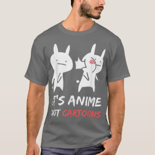 Camiseta Engraçado Anime do Japão Baka Rabbit Slap Não é An