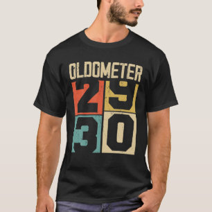 Camiseta Engraçado aniversário de 30 anos do Oldometer Vint