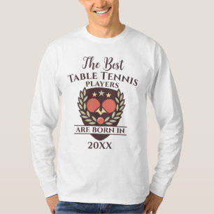 Camiseta Engraçado Ano de Nascimento Personalizado Tênis de