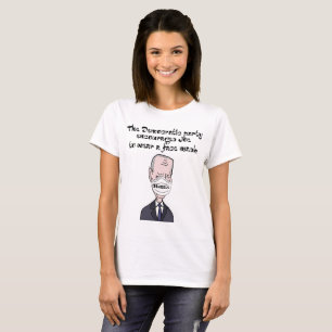 Camiseta Engraçado anti Joe Biden vestindo Mask Politics