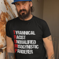 Engraçado Anti Trump Acrônimo de Humor Político