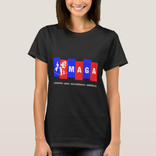 Camiseta Engraçado Anti Trump Morons governa a América