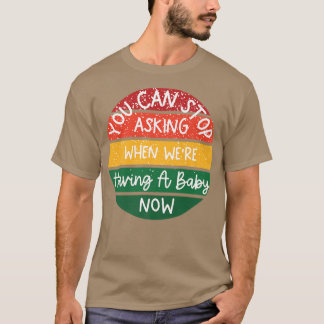 Camiseta Engraçado anúncio de gravidez de Natal, Holiday Ba