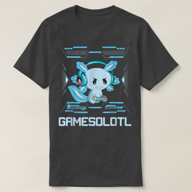 Camiseta Engraçado Aolotl Lover Gamesalotl Jogos Aolotl Cri (Frente do Design)