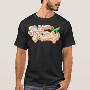 Camiseta Engraçado Apenas Peachy Retro 70 Georgia Peaches S