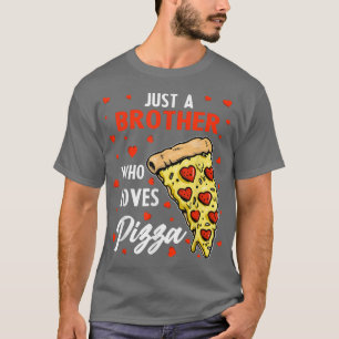 Camiseta Engraçado Apenas Um Irmão Que Ama Design De Coraçã