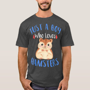 Camiseta Engraçado Apenas Um Menino Que Ama Hamsters