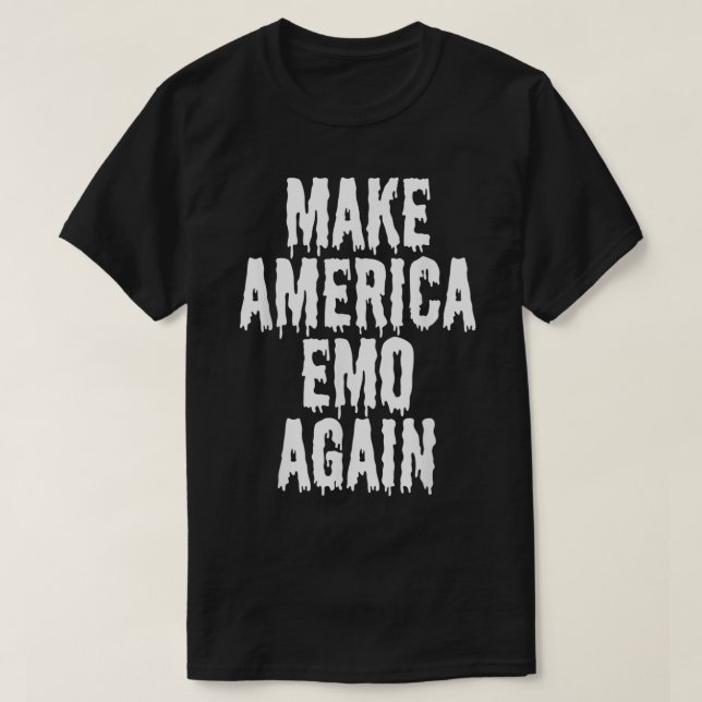 Camiseta Engraçado, Aposentado Emo Kid Sad Music Gift Gótic (Frente do Design)