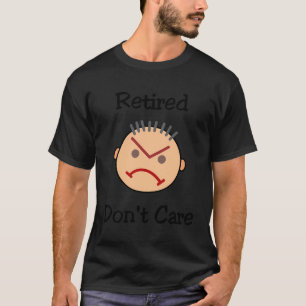 Camiseta Engraçado Aposentado Não Se Importa Com A Cor Da L