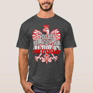 Camiseta ENGRAÇADO, APOSTA SEU DOCE DUPA, EU SOU Polônia PO