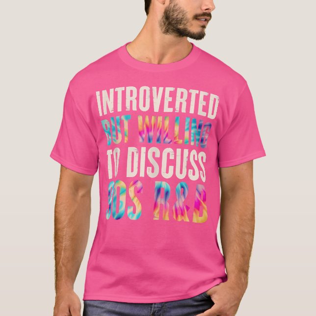 Camiseta Engraçado, Apresentado Mas Disposto A Discutir 90S (Frente)