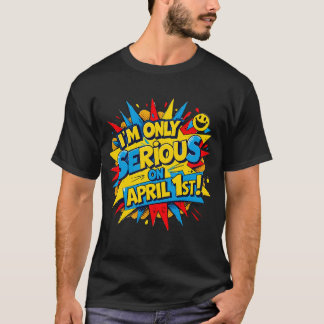 Camiseta Engraçado April Fools Day Comic Style Design