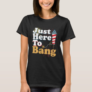 Camiseta Engraçado, aqui, para o Bang 4 de julho.