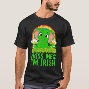 Camiseta Engraçado Arco-Íris Beija-me Eu sou a Patrica da