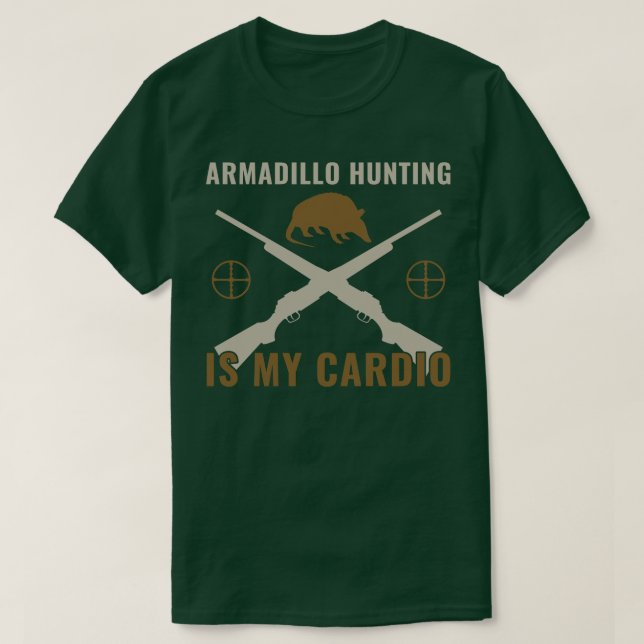 Camiseta Engraçado Armadillo Hunter Armadillo Hunter é meu  (Frente do Design)